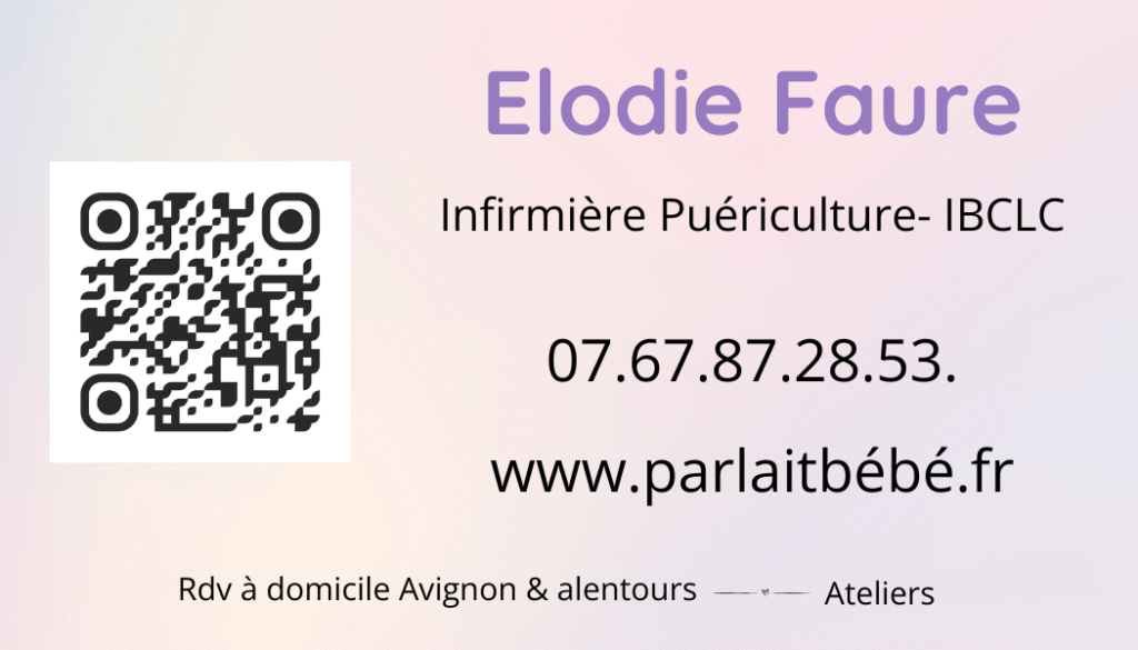 carte de visite par' lait bébé