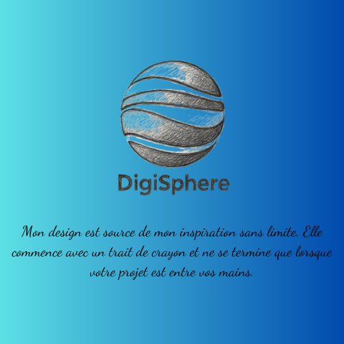 DIGISPHERE identité visuelle logo croquis