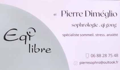 Carte de visite site Eqilibre sophrologue et Qi Gong